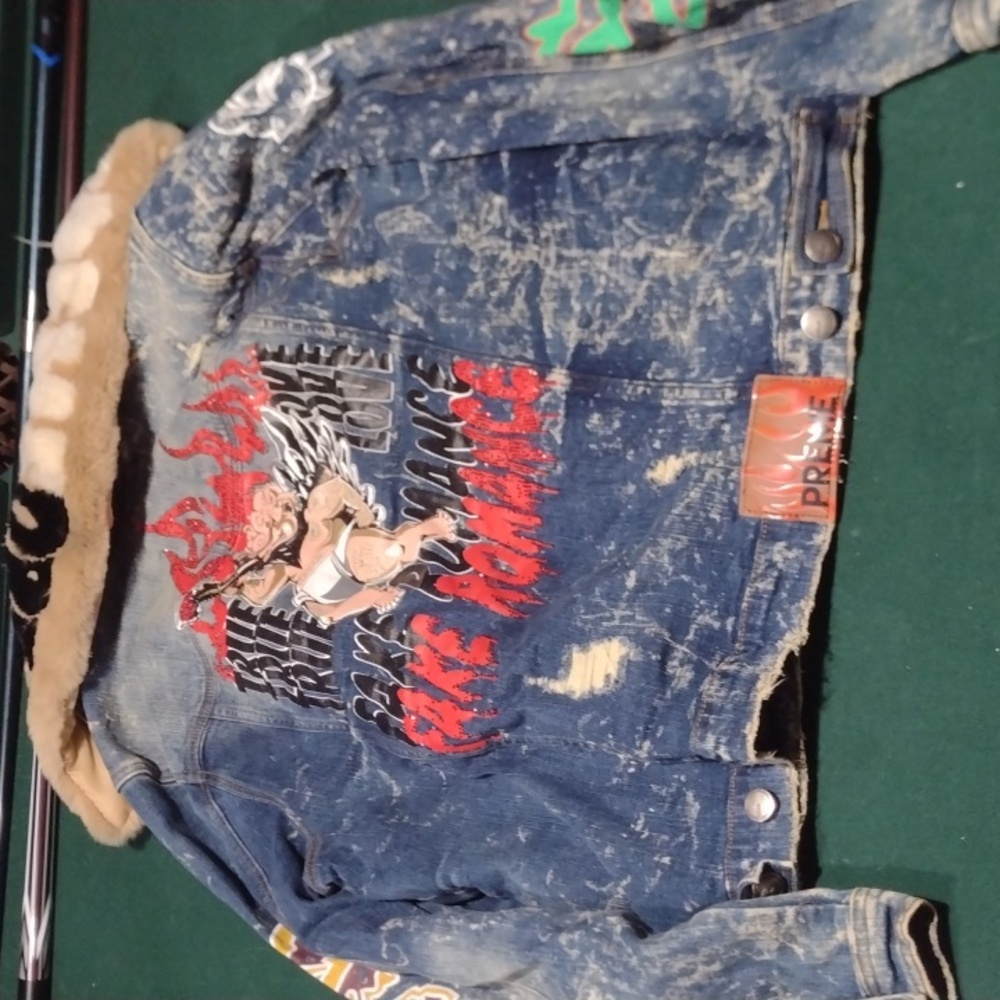 Preme denim devotion jacket